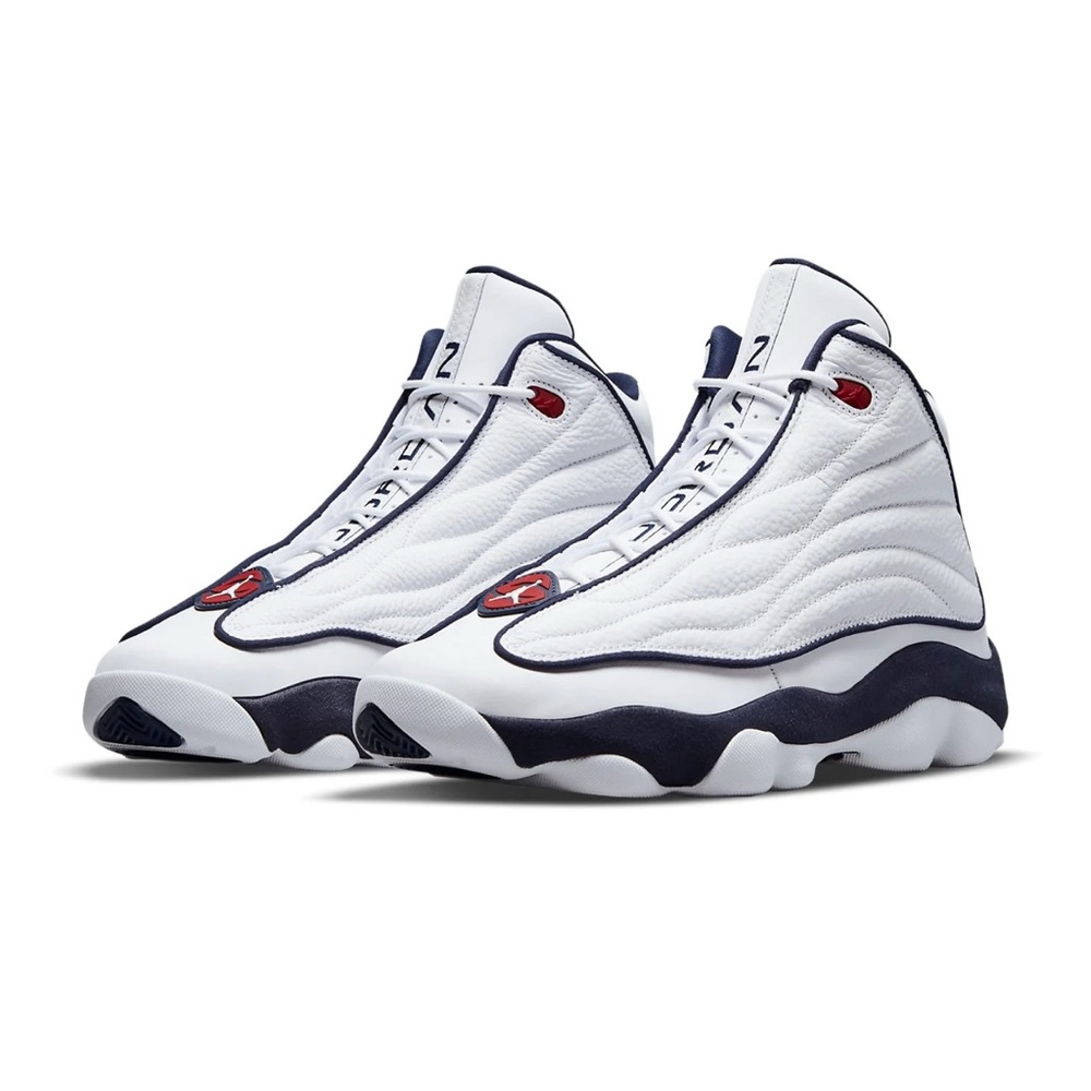 Air Jordan Pro Strong 'White Midnight Navy' Kids Sneakers. DC7909-100. Size 13C